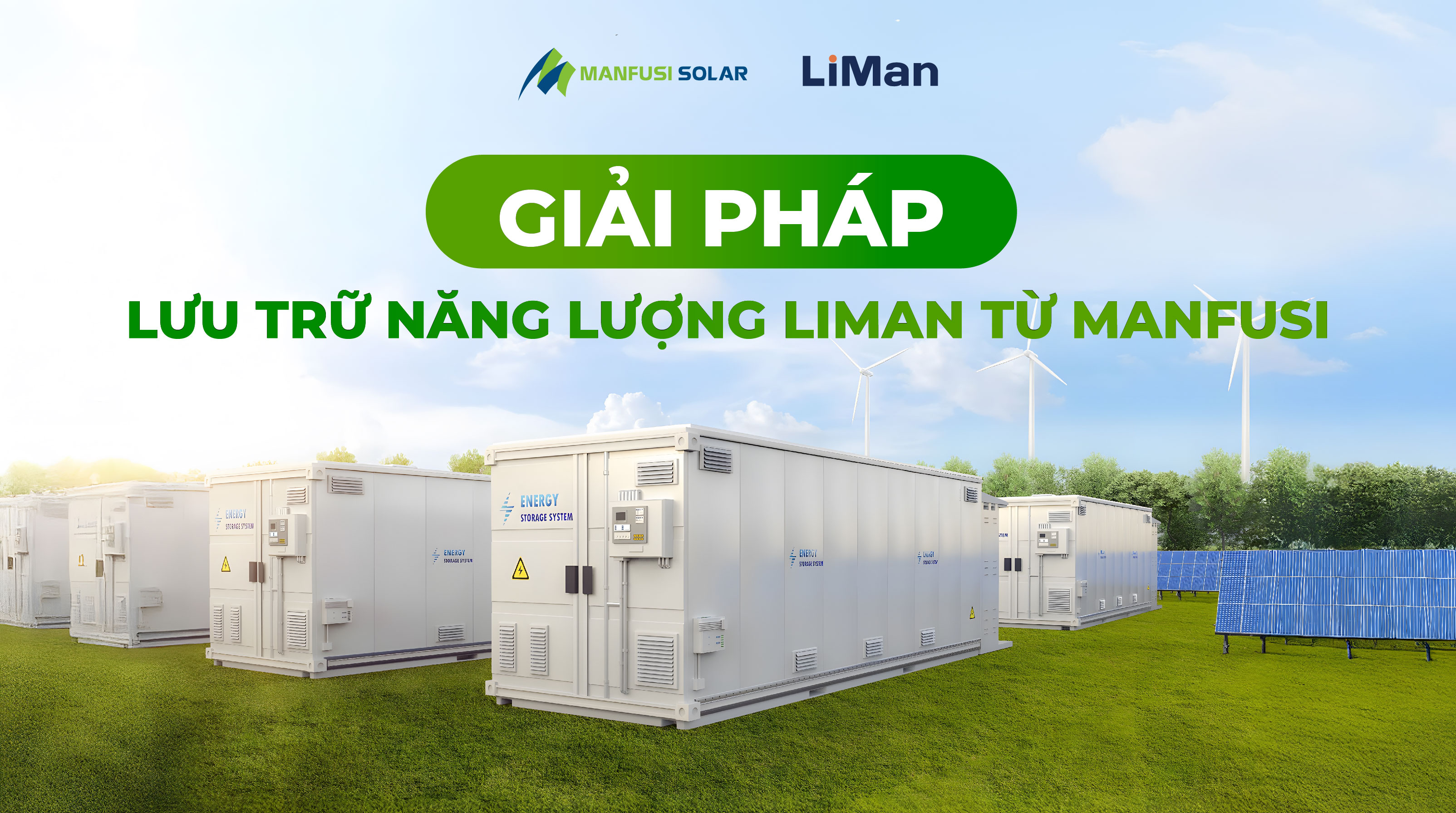 Giải pháp lưu trữ năng lượng Liman từ Manfusi