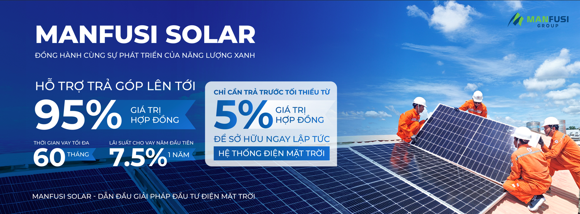 Chương trình trả góp điện mặt trời tại Manfusi Solar