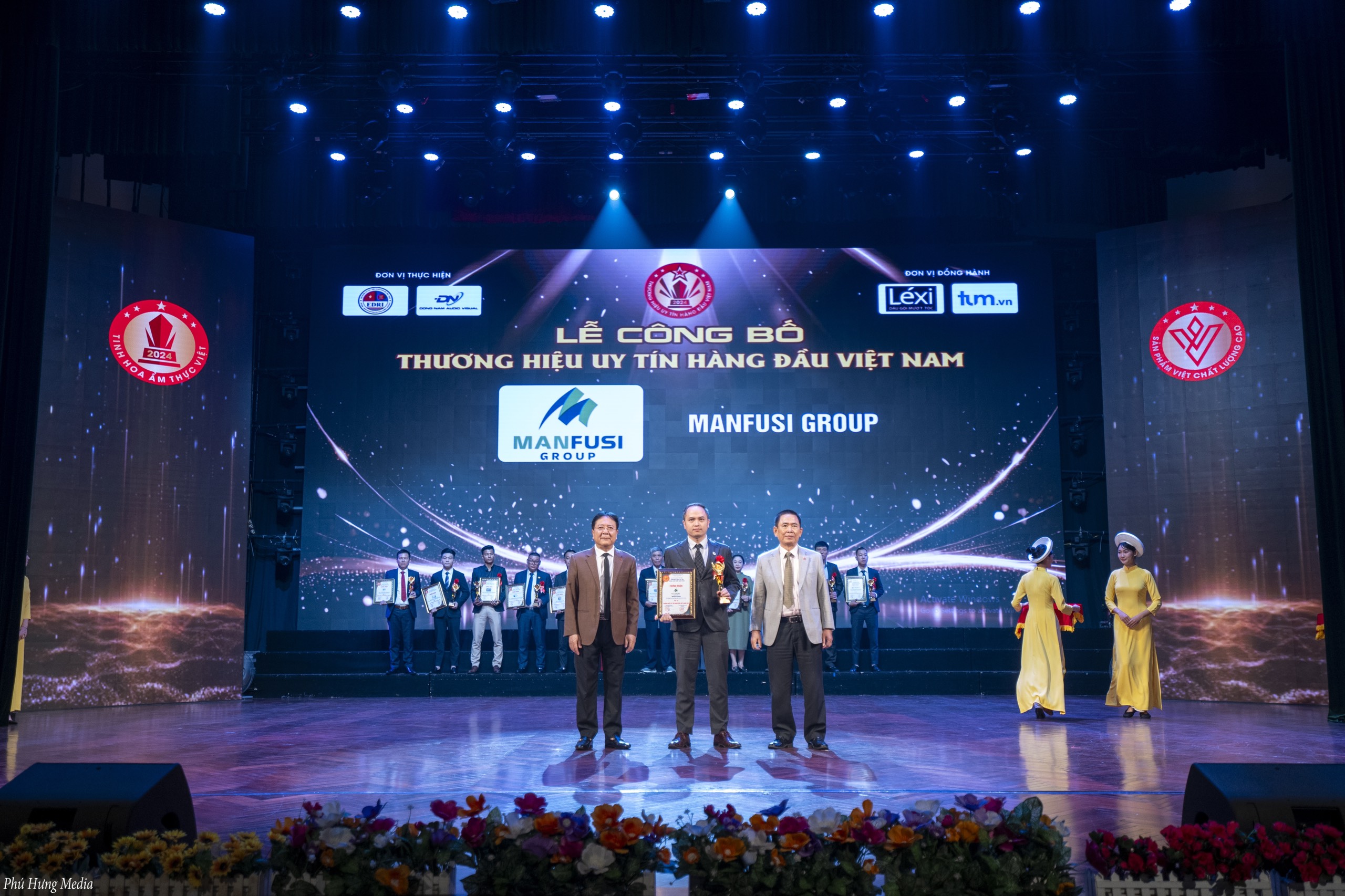 Manfusi Group vinh dự nằm trong Top 10 thương hiệu uy tín hàng đầu Việt Nam năm 2024