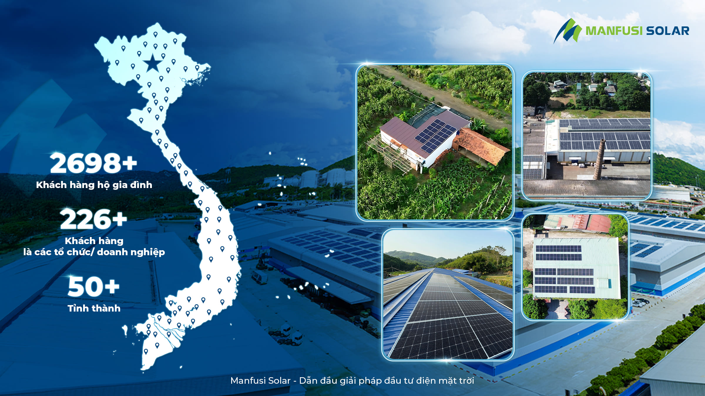 Quy mô các dự án điện mặt trời Manfusi Group đã triển khai