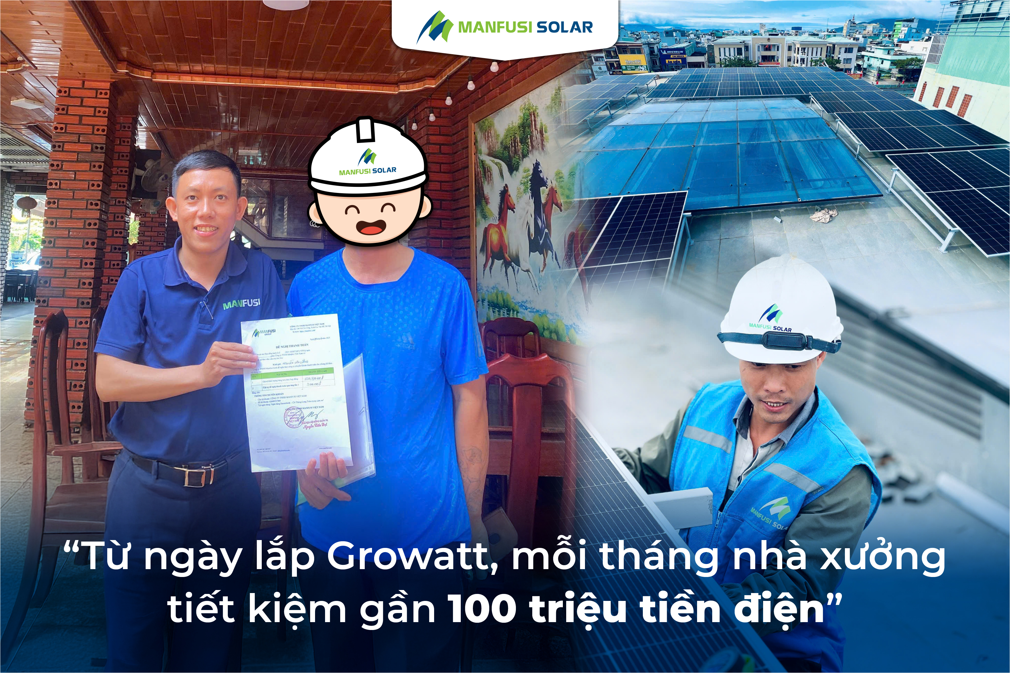 Cảm nhận của khách hàng sau khi Manfusi lắp đặt hệ thống điện mặt trời