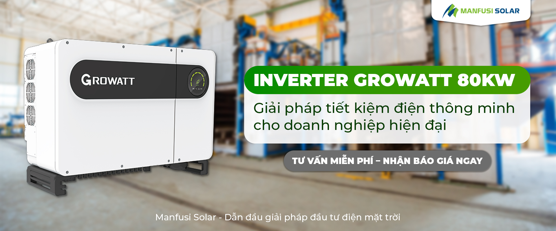 Inverter Growatt 80kW – Giải pháp tiết kiệm điện thông minh cho doanh nghiệp hiện đại