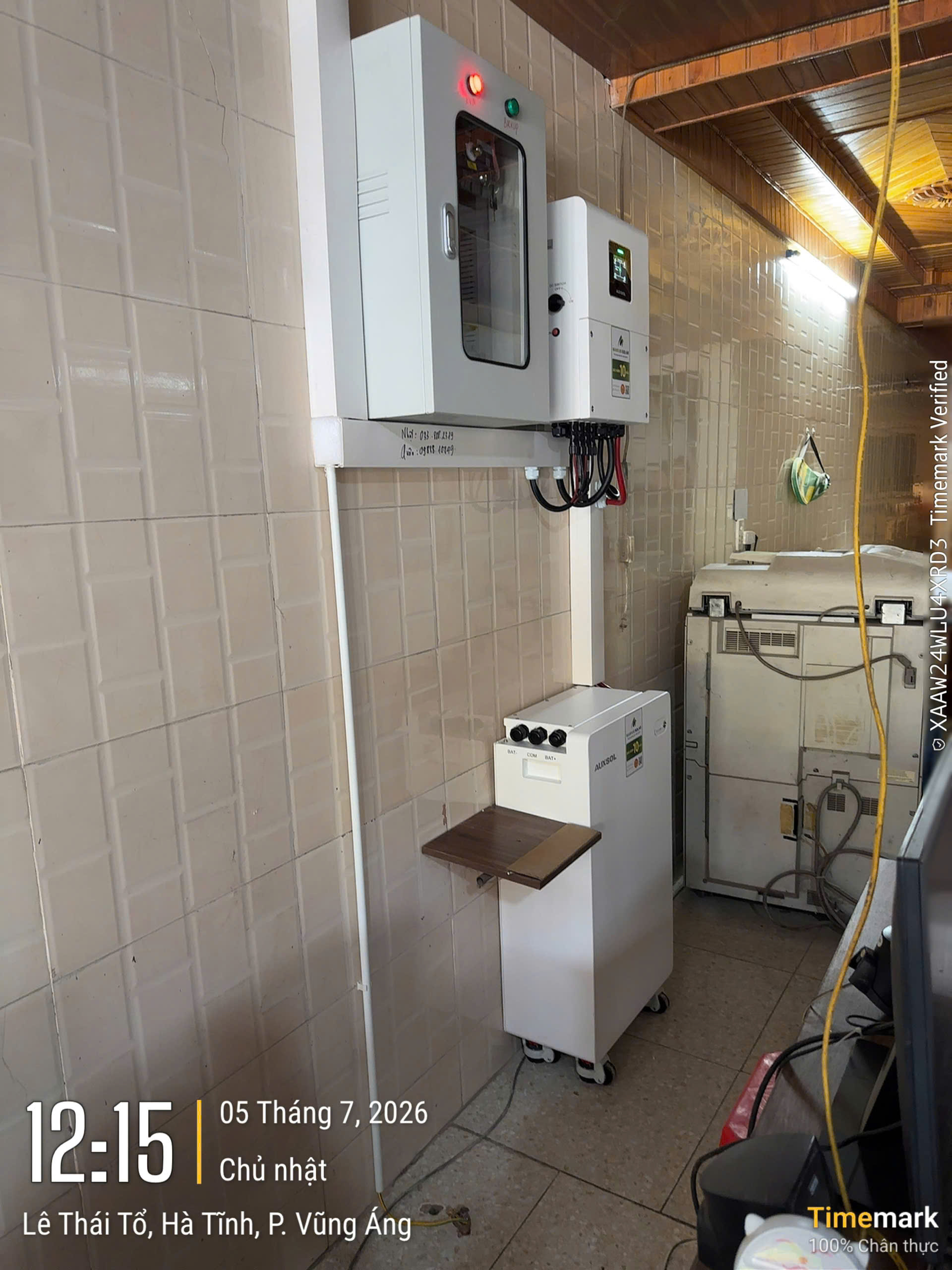 Thiết bị hệ thống điện mặt trời tại Vũng Áng (Hà Tĩnh)